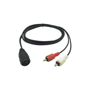 Din 5 PIN Female sa 2 RCA Phono Male Audio Cable