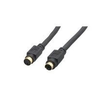 S-vidjo DIN mċekkna 4 maskili għal estensjoni femminili Cable