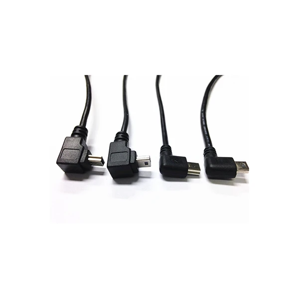 USB 2.0 A Male To Up Angle Mini B Male Cable