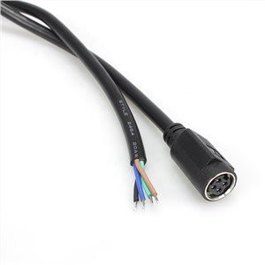 Mini Din MD 4 Pin Female Open End Power Cable